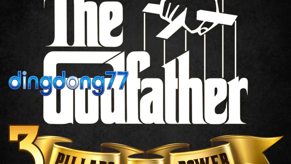 Tampilan visual slot The Godfather: 3 Pillars of Power dengan nuansa kantor mob klasik.