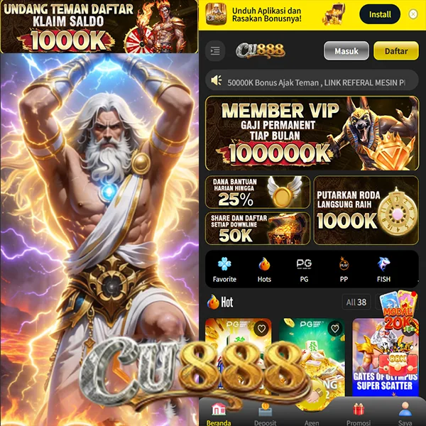 CU888 Bonus Member Baru 100%
